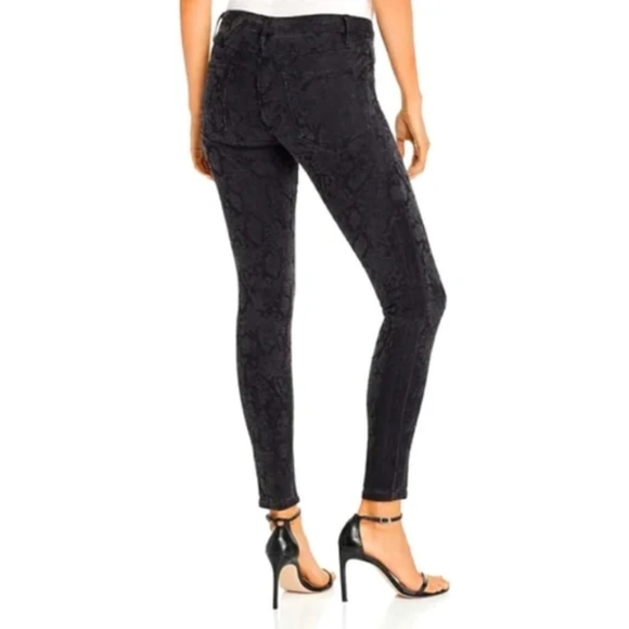 FRAME DENIM Le Skinny De Jeanne Tonal Python Snake Print Jeans - Picture 3 of 14